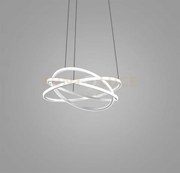 Atia s/p - lampadaio a sospensione bianco a led 3000k 6300lm 80w di...