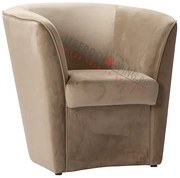 Poltrona in velluto Beige per camera da letto ufficio