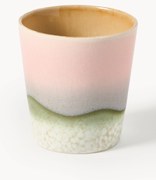 Tazza fatta a mano con smalto reattivo 70's