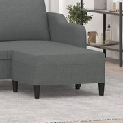 Poggiapiedi Grigio Scuro 70x55x41 Cm İn Tessuto /