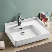 Lavabo D'Appoggio 59,5x45,5 Cm Rubicer "Break The Rules" Bianco Opaco