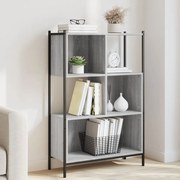 Libreria grigio sonoma 72x28x109 cm in legno multistrato