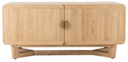 Cassettiera di colore naturale in legno di cauciù massiccio 120x55x45 cm Serrone - Bloomingville