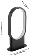 Lampada da tavolo LED Codriales nero, luce calda 1500 LUMEN