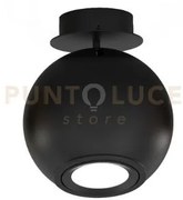 Nemo-pl n plafoniera 1 luce colore nero opaco attacco gu10 lampadin...