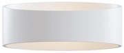 Applique Da Parete Moderno Trame Metallo Bianco Luce Led Integrato 6W