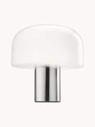 Lampada da tavolo con luce regolabile in vetro opale Bellhop
