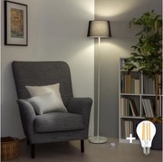 Brilagi - Lampada da terra a LED CERIA 1xE27/40W/230V Ø 30 cm nero/bianco