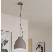 Eglo 900159 - Lampadario a sospensione con filo CAMASCA 1xE27/40W/230V grigio