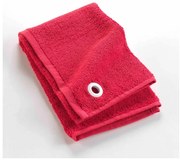 Asciugamano tipo terry rosso in cotone 50x50 cm Cuistot – douceur d'intérieur