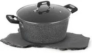 Casseruola New Petra Dark da 28 cm, con coperchio