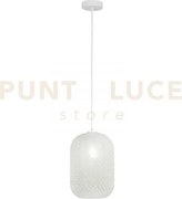 Lampadario a sospensione ashford ovale bianca 1 luce attacco e27 20...