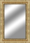 Specchio rettangolare in legno oro 98 x 138 cm