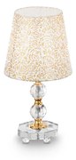 Lampade Da Scrivania - Ufficio Classico Queen Metallo Oro 1 Luce E27 Small