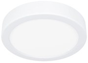 Plafoniera Moderna Fueva 5 Acciaio Bianco Led Integrato 11W 3000K Ip44