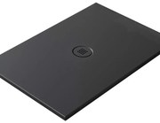 Piatto doccia in ceramica extra slim nero L 100 x L 70 cm opaco