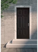 Porta blindata YALE Milano L 90 x H 210 cm cioccolato/noce apertura sinistra