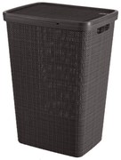 Cesto portabiancheria grigio scuro , 58 l Jute - Curver