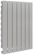 Radiatore acqua calda PRODIGE MODERN in alluminio, 7 elementi, interasse 800 mm, silver