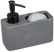 Dispenser di sapone grigio in poliresina 0,15 l Woya - Wenko