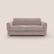 Happy Divano letto matrimoniale con materasso h18 cm in tessuto impermeabile T10 rosa