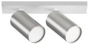 Maytoni C051CL-U-2WS - Faretto FOCUS 2xGU10/10W/230V cromo/bianco