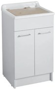 Colavene Swash mobile lavatoio 50x45 due ante con tavola lavapanni in legno massello Bianco Lucido