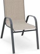 Sedie da terrazza Mosler in grigio