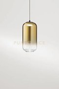 Solo vetro borosilicato oro specchiato sfumato hunter d.10cm h.20cm