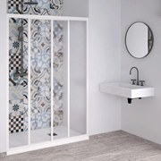 Box Porta doccia in acrilico un lato Scorrevole laterale reversibile 100 (adattabilità 100-105cm)