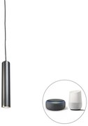 Lampada a sospensione nera incl lampadina smart GU10 - TUBA SMALL