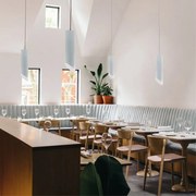 Lampadario Design Rond bianco paralume bianco GU10 LUMICOM