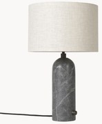 Lampada da tavolo grande con luce regolabile e base in marmo Gravity, varie misure