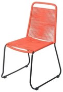 Sedia da giardino Antea 57 x 61 x 90 cm Rosso Corda