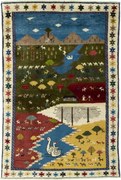 Gabbeh Tappeto 150x100 (Iran) Annodato A Mano
