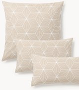 Federa reversibile in cotone con stampa geometrica Ilda