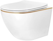 Vaso WC sospeso Rea Carlo Mini Tornado NFQ GOLD EDGE