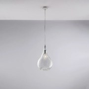 Lampadario Moderno Pluvia Trasparente 1 Luce E27