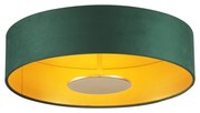 Plafoniera moderna in velluto verde con LED dimmerabile a 3 livelli - Bredow