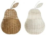 Cestino DKD Home Decor Da muro 55 x 33 x 14 cm Rattan (2 Unità)