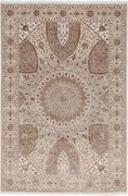 Tabriz Tappeto 210 x 310 Grigio (Indian) Annodato A Mano