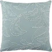 Cuscino divano foglie petrolio 45x45 cm microfibra