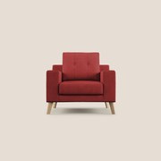 Danish poltroncina in tessuto morbido impermeabile T02 rosso