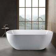Vasca da bagno freestanding moderna 170x75 Piedini interni regolabili Chantal II