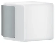 Applique LED moderno da esterno L 835 argento IP44, con sensore di movimento luce bianco caldo dimmerabile 586 lumen, STEINEL