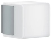 Applique LED moderno da esterno L 835 doppia luce argento IP44, con sensore di movimento luce bianco caldo dimmerabile 586 lumen, STEINEL