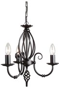 Elstead ART3-BLACK - Lampadario a sospensione con catena ARTISAN 3xE14/60W/230V