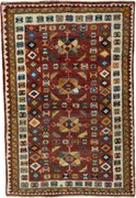 Gabbeh Tappeto 190x130 Rosso (Iran) Annodato A Mano