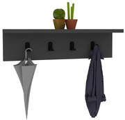 Appendiabiti da parete AYLA 14x60 cm antracite