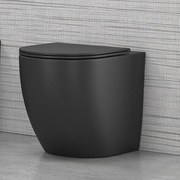 Kamalu - Vaso filo parete senza brida colore nero opaco MIL-N